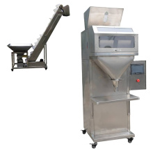 tea with in different nuts bolt food sensor tow head granule powder packing weight automatic weight packing machine